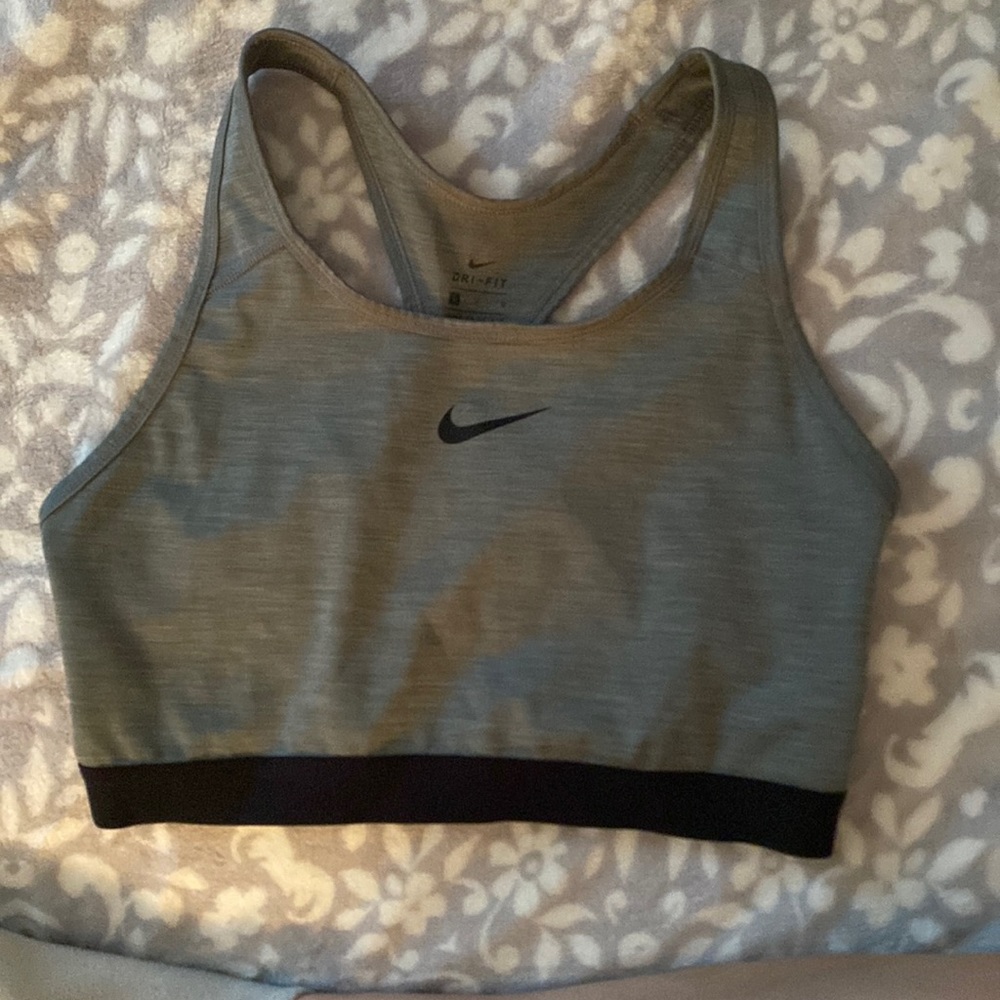 Nike gray sports bra